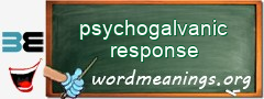 WordMeaning blackboard for psychogalvanic response